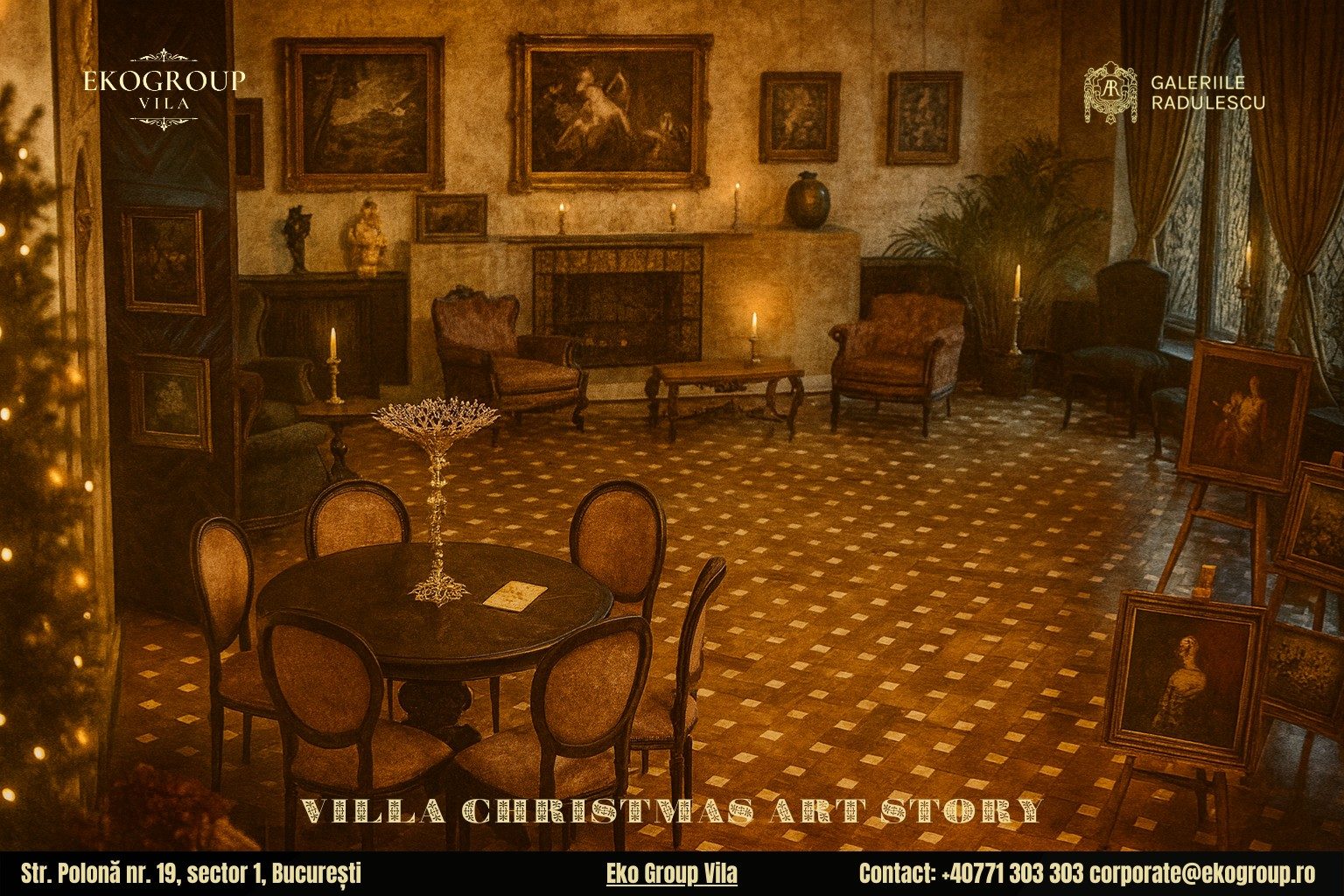 Povestea Craciunului în anii ’30 la Eko Group Vila: o evadare în arta și istoria sărbătorilor interbelice